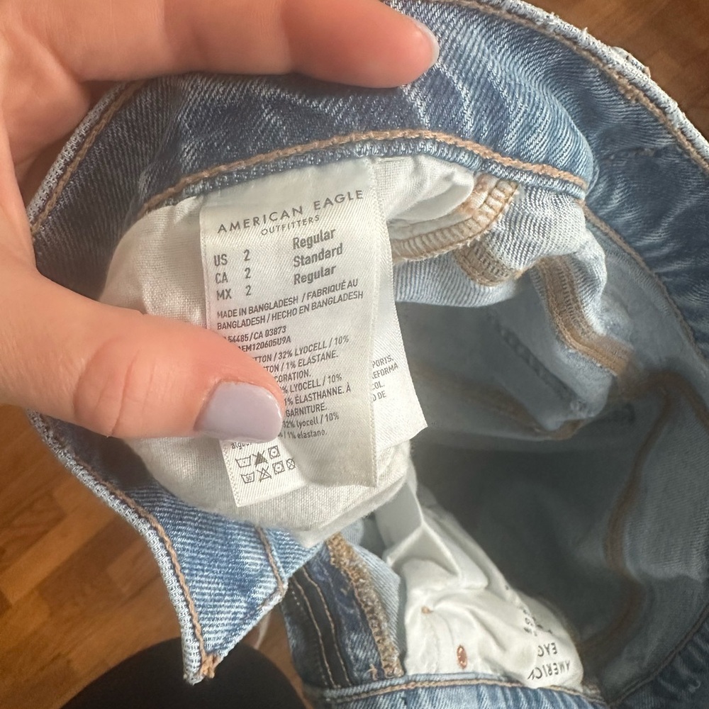Distressed Blue Jeans - Picture 2 of 2